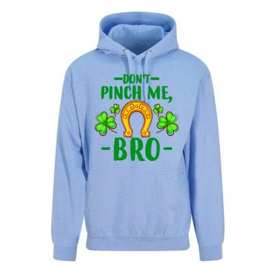 St Patricks Day Funny Irish Don't Pinch Me Bro Graphic Great Gift Unisex Surf Hoodie