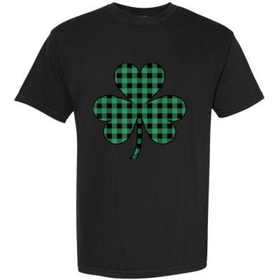 St Patricks Day Shirt Irish Wo  Plaid Graphic Shamrock Garment-Dyed Heavyweight T-Shirt