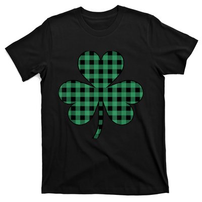 St Patricks Day Shirt Irish Wo  Plaid Graphic Shamrock T-Shirt