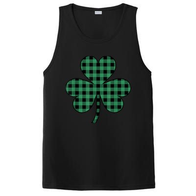 St Patricks Day Shirt Irish Wo  Plaid Graphic Shamrock PosiCharge Competitor Tank