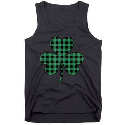 St Patricks Day Shirt Irish Wo  Plaid Graphic Shamrock Tank Top