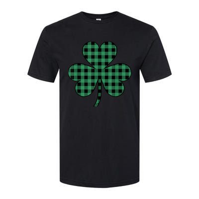 St Patricks Day Shirt Irish Wo  Plaid Graphic Shamrock Softstyle CVC T-Shirt