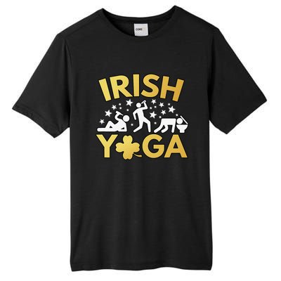 Saint Patrick's Day Irish Yoga Tall Fusion ChromaSoft Performance T-Shirt