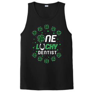 St Patricks Day Prek Kinder One Lucky Dentist Gift PosiCharge Competitor Tank