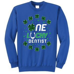 St Patricks Day Prek Kinder One Lucky Dentist Gift Sweatshirt