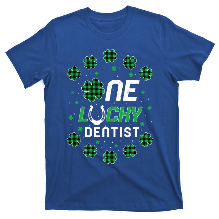 St Patricks Day Prek Kinder One Lucky Dentist Gift T-Shirt