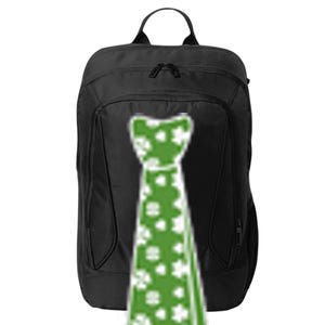 St. Patrick's Day Shamrock Tie Cute Irish Clover Funny City Backpack