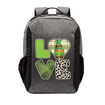 St Patricks Day Lucky Gnome Love Leopard Plaid Shamrock Gift Vector Backpack