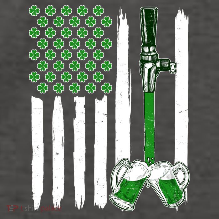 St. Patrick's Day Beer Tap USA American Flag Vector Backpack
