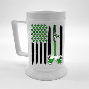 St. Patrick's Day Beer Tap USA American Flag Beer Stein