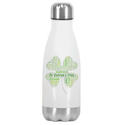 Saint Patrick's Day March 17 Pot Of Gold, Party Shenanigans Stainless Steel Insulated Water Bottle