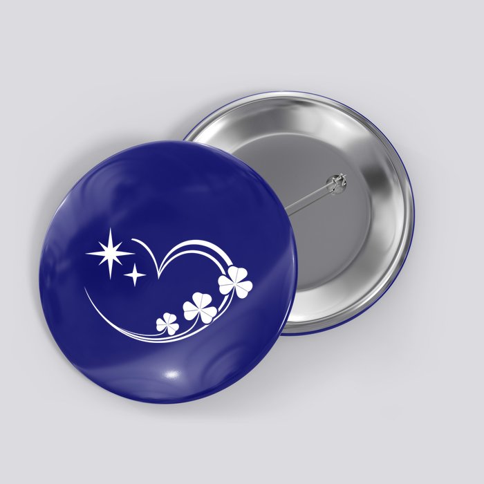 St PatrickS Day Heart Clover – Funny Lucky Shamrock Design Meaningful Gift Button