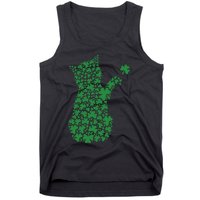 Saint Patrick's Day Cat Shamrock Kitten Lover Tank Top