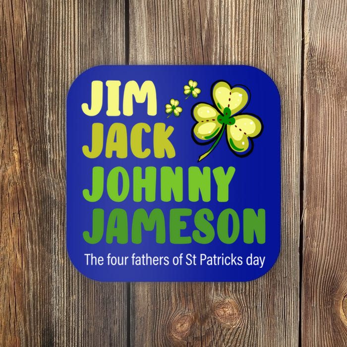 St Patricks Day Funny Quote Jack Jim Johnny Cute Gift Coaster