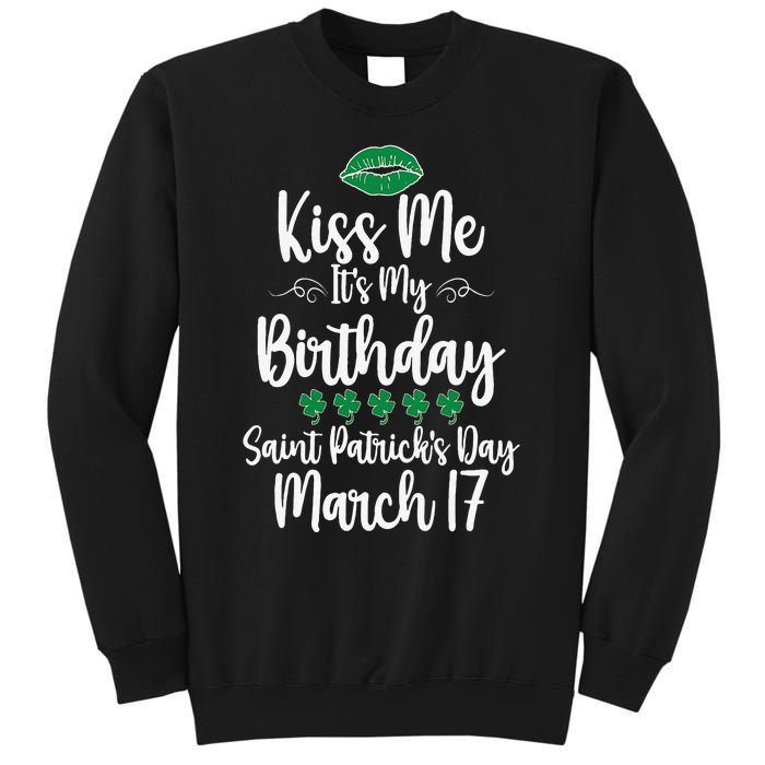 Saint Patrick's Day March Born Irish Birthday Sweatshirt