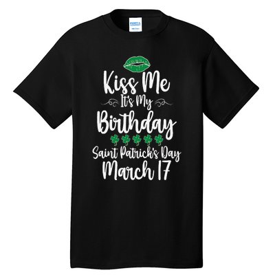 Saint Patrick's Day March Born Irish Birthday Tall T-Shirt