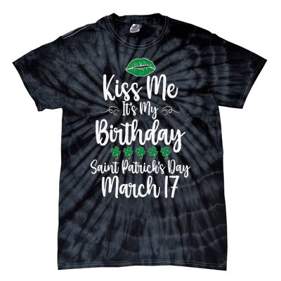 Saint Patrick's Day March Born Irish Birthday Tie-Dye T-Shirt