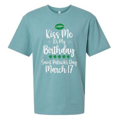 Saint Patrick's Day March Born Irish Birthday Sueded Cloud Jersey T-Shirt