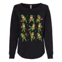 St Patricks Day Leprechaun Baseball Player Womens California Wash Sweatshirt