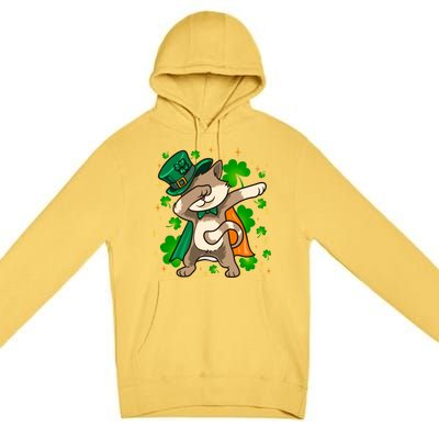 St Patricks Day Catricks Cat Shenanigans Gift Premium Pullover Hoodie