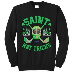 St Patrick's Day Hockey Saint Hatricks Shamrock S Sweatshirt