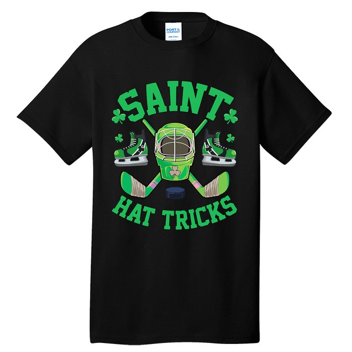 St Patrick's Day Hockey Saint Hatricks Shamrock S Tall T-Shirt