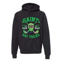 St Patrick's Day Hockey Saint Hatricks Shamrock S Premium Hoodie