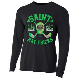 St Patrick's Day Hockey Saint Hatricks Shamrock S Cooling Performance Long Sleeve Crew