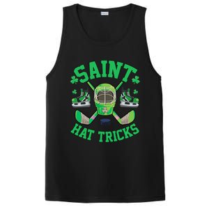 St Patrick's Day Hockey Saint Hatricks Shamrock S PosiCharge Competitor Tank