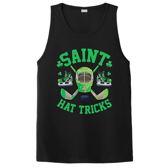 St Patrick's Day Hockey Saint Hatricks Shamrock S PosiCharge Competitor Tank