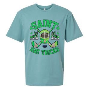 St Patrick's Day Hockey Saint Hatricks Shamrock S Sueded Cloud Jersey T-Shirt