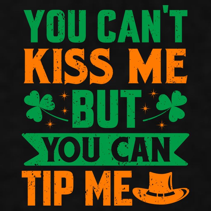 St Patrick's Day Lucky Shamrock Waitress Bartender Waiter Ladies PosiCharge Tri-Blend Wicking Tank