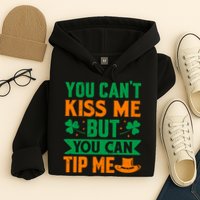 St Patrick's Day Lucky Shamrock Waitress Bartender Waiter Hoodie