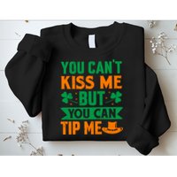 St Patrick's Day Lucky Shamrock Waitress Bartender Waiter Sweatshirt