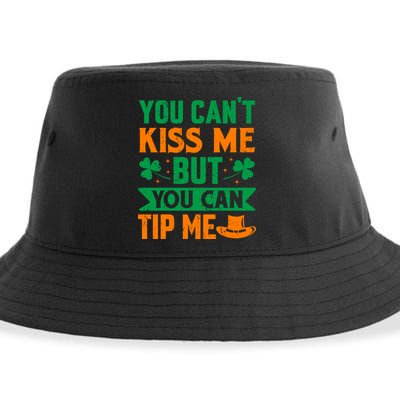 St Patrick's Day Lucky Shamrock Waitress Bartender Waiter Sustainable Bucket Hat