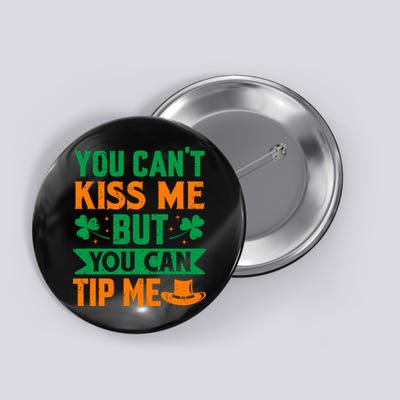 St Patrick's Day Lucky Shamrock Waitress Bartender Waiter Button
