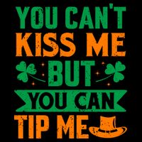 St Patrick's Day Lucky Shamrock Waitress Bartender Waiter 7-Panel Snapback Hat