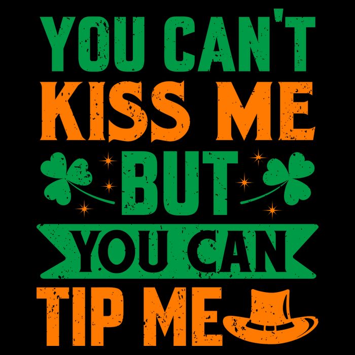St Patrick's Day Lucky Shamrock Waitress Bartender Waiter 7-Panel Snapback Hat