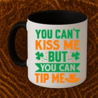 St Patrick's Day Lucky Shamrock Waitress Bartender Waiter Mug