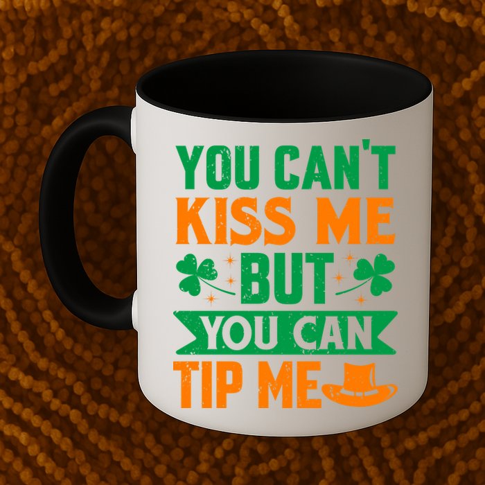 St Patrick's Day Lucky Shamrock Waitress Bartender Waiter Mug