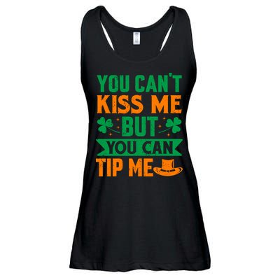 St Patrick's Day Lucky Shamrock Waitress Bartender Waiter Ladies Essential Flowy Tank