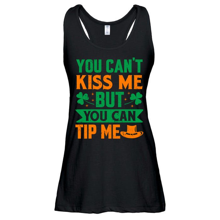 St Patrick's Day Lucky Shamrock Waitress Bartender Waiter Ladies Essential Flowy Tank