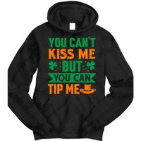 St Patrick's Day Lucky Shamrock Waitress Bartender Waiter Tie Dye Hoodie