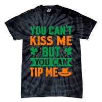 St Patrick's Day Lucky Shamrock Waitress Bartender Waiter Tie-Dye T-Shirt