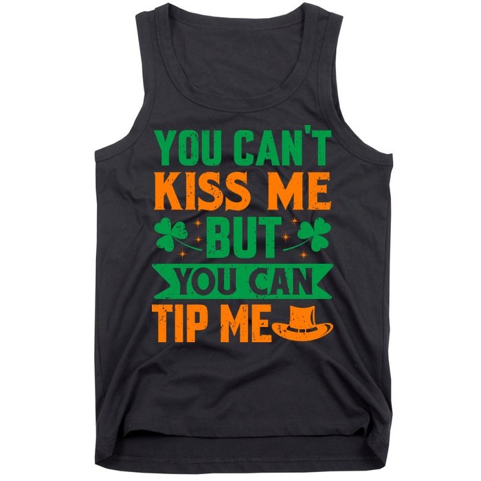 St Patrick's Day Lucky Shamrock Waitress Bartender Waiter Tank Top