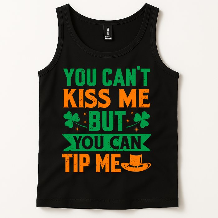 St Patrick's Day Lucky Shamrock Waitress Bartender Waiter Tank Top