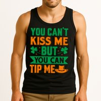 St Patrick's Day Lucky Shamrock Waitress Bartender Waiter Tank Top