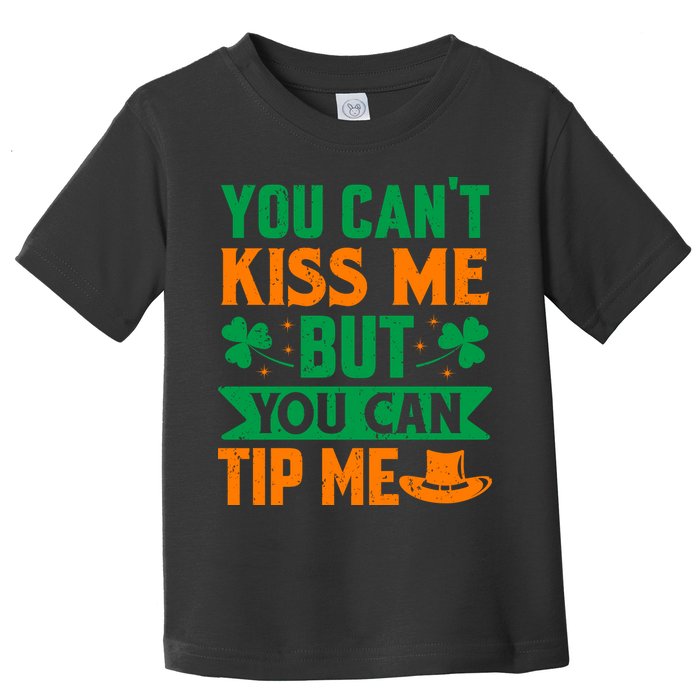 St Patrick's Day Lucky Shamrock Waitress Bartender Waiter Toddler T-Shirt