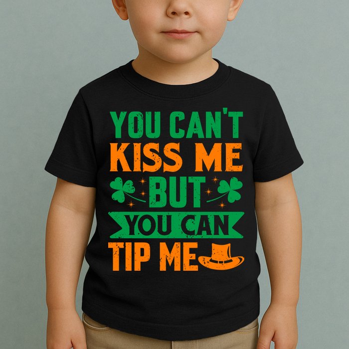 St Patrick's Day Lucky Shamrock Waitress Bartender Waiter Toddler T-Shirt