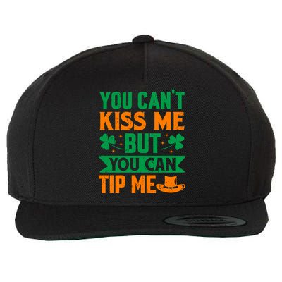 St Patrick's Day Lucky Shamrock Waitress Bartender Waiter Wool Snapback Cap